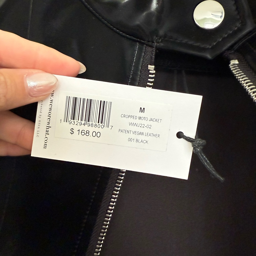 We Wore What Cropped Patent Leather Jacket - Picture 4 of 4